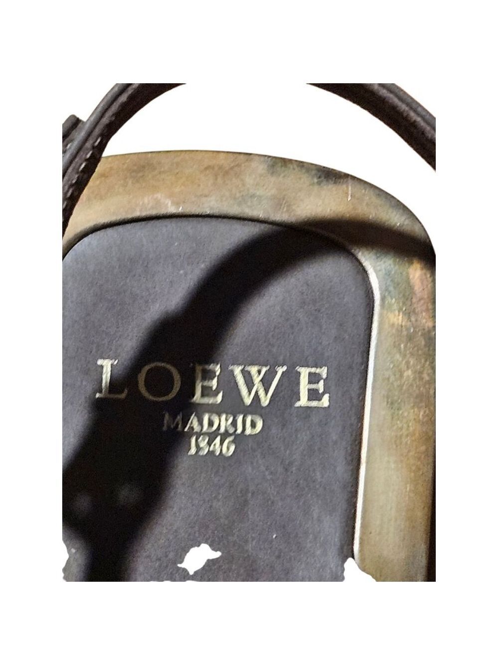 LOEWE Gray Gold Sandals Size 10.5 - Picture 8 of 14